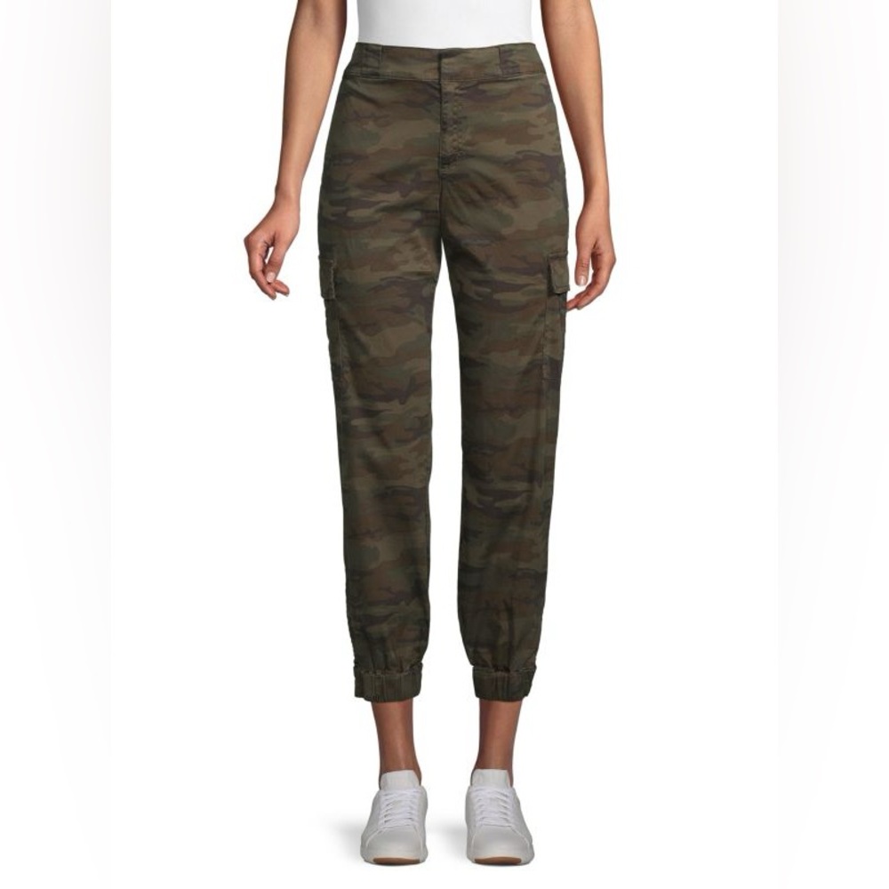 SANCTUARY Stretch-Cotton Cargo Pants Camo Size 27